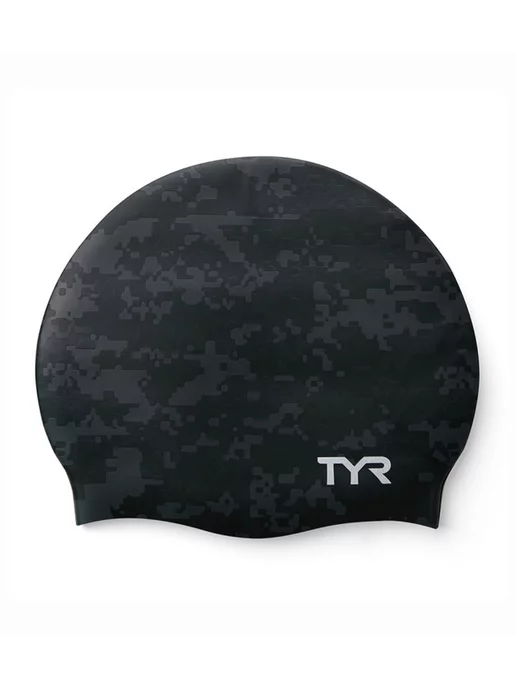 TYR Шапочка для плавания Adult Silicone Swim Cap - Digi Camo