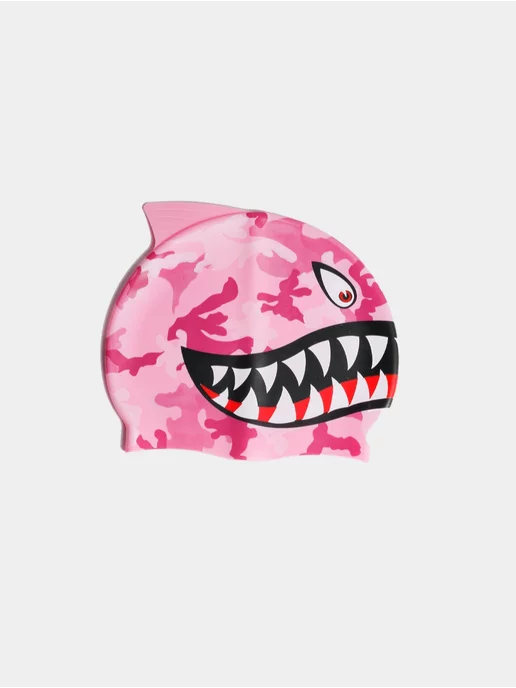 TYR Детская шапочка для плавания Shark Silicone Youth Swim Cap