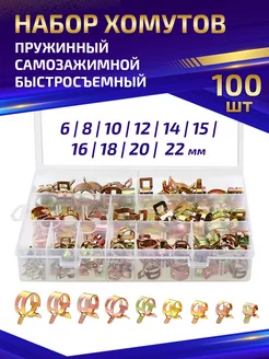 Хомут пружинный самозажимной 100 шт 6-22 мм Magic Tools 239711509 купить за 980 ₽ в интернет-магазине Wildberries