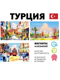 Набор магнитов страны Евразии Турция Стамбул Turkey Istanbul