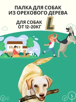 Игрушка палка для собак из орехового дерева