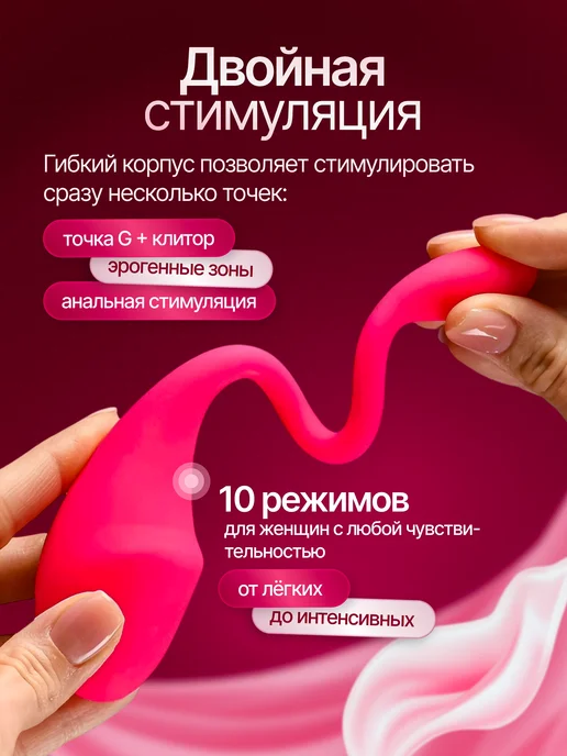 Sweetlili Вибратор с дистанционным управлением виброяйцо, розовый, фото 7