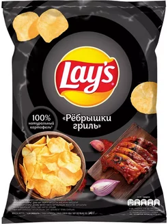 Чипсы картофельные LAY'S Ребра на гриле 140г