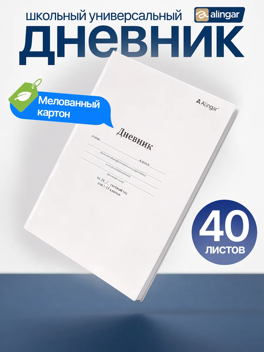 Дневник школьный, 1-11 класс, А5, 40л