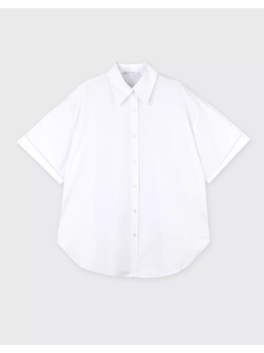 Белая рубашка oversize с...