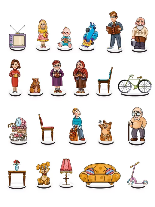 Нескучные игры Игровой развивающий набор "Семья" для детей, вариант, фото 7