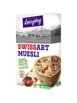 Мюсли Swiss art muesli с фруктами орехами и семечками 300 г