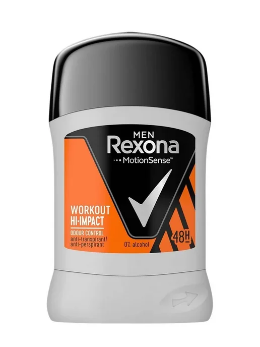 Rexona Мужской антиперспирант стик Workout 50г 2шт, 50 г, 2 шт, фото 8