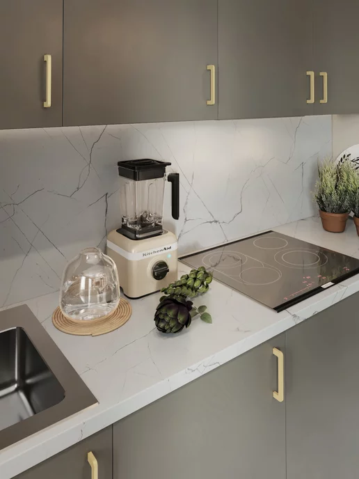 Alternative Loft Панель для кухонных фартуков Кристалл белый 1200х600 мм, 1200x600 мм, фото 6