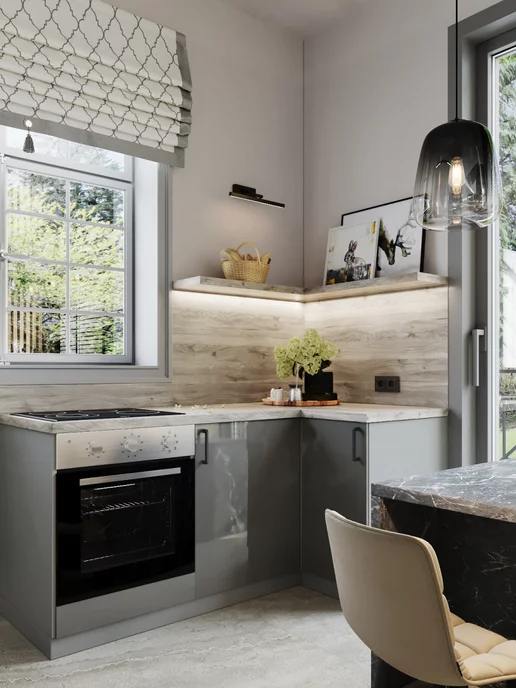 Alternative Loft Панель для кухонных фартуков Дуб Велла 1200х600 мм, 1200x600 мм, фото 5