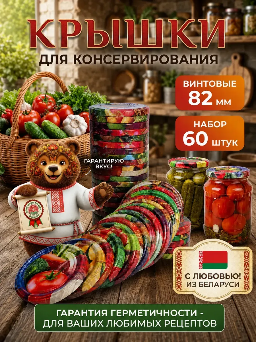 Крышки винтовые для консервирования закаточные