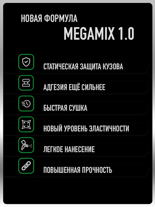 MEGAMIXnano Грунт для авто, Темный Графит, Комплект Грунт+Отвердитель, серый, фото 2