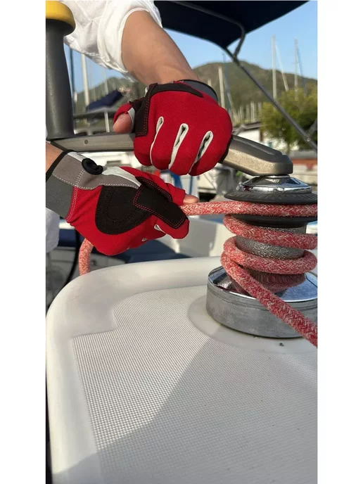 Warm Muffin Перчатки яхтенные спортивные для яхтинга и парусного спорта, черный, фото 2