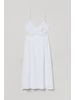 Хлопковое платье с V-образным вырезом H&M 223381057 купить за 1 107 ₽ в интернет‑магазине Wildberries