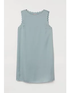 Платье с фестонами H&M 239957737 купить за 1 291 ₽ в интернет-магазине Wildberries