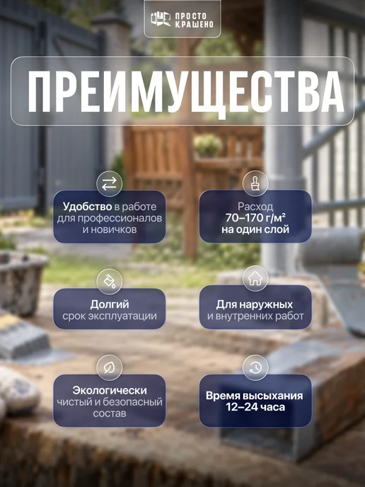 простокрашено Грунт по металлу и дереву ГФ-021 быстросохнущий 0,9 кг, 900 г, фото 2
