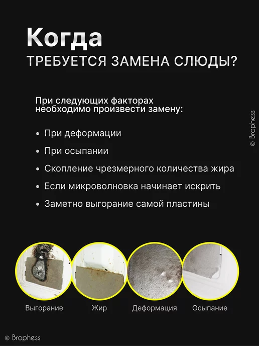 Brophess Слюда для микроволновки Samsung 113х100 мм. DE63-00237A, вариант, фото 5