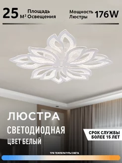 Люстра потолочная светодиодная с пультом Profit Light 240039933 купить за 4 420 ₽ в интернет-магазине Wildberries