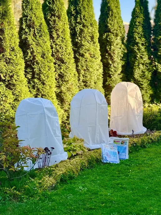 Зимний Домик Чехлы для укрытия рододендронов с завязками 3 шт, 3 шт, фото 3