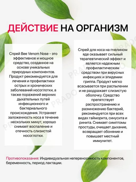 Aisha Спрей от заложенности носа Пчелка от насморка и гриппа 33 мл, 33 мл, фото 2