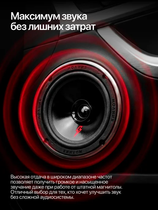 Урал Эстрадная акустика 16 см в машину АС-МЛ165, черный, фото 3