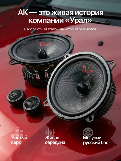 Урал Среднечастотные двухполосные динамики АК-47.С М 4шт, 4 шт, фото 4