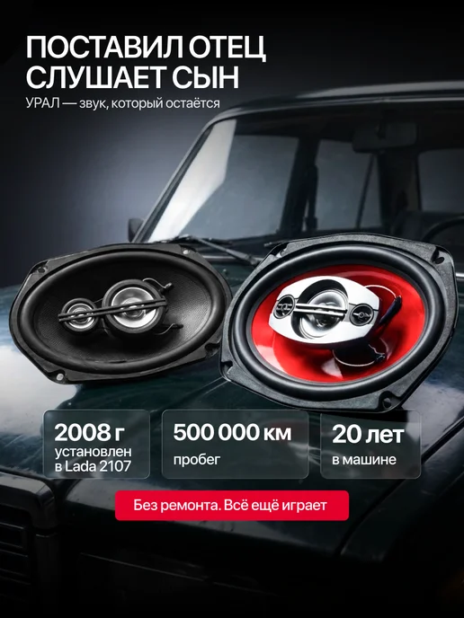 Урал Динамики автомобильные 6х9 овалы Классик АС-К6947, 6x9, фото 2