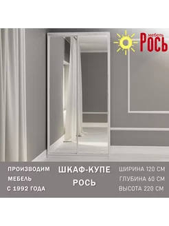 Шкаф для одежды купе с зеркалами 120х60х220