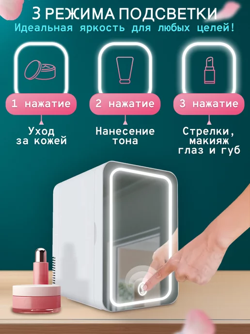 Classmark Бьюти тренд Мини-холодильник маленький для косметики, вариант, фото 6