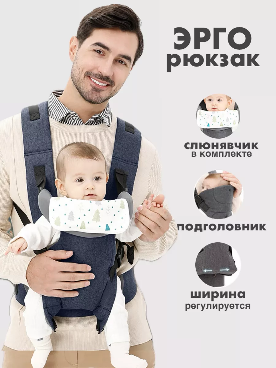 Эргорюкзак для новорожденных кенгуру переноска слинг