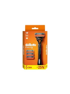 Бритва мужская Gillette Fusion5 с 3 сменными кассетами