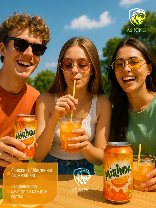 MOUNTAIN DEW Газированный напиток Mirinda, 330мл х 6 банки, 330 мл, фото 3