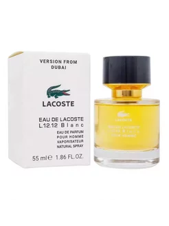 Мужские духи стойкие Lacoste L.12.12. Blanc,edp, 55ml