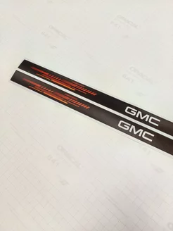 Наклейка GMC на гос номер 2х48 см