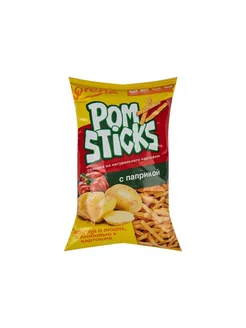 Чипсы картофельные соломкой с паприкой ТМ Pomsticks (Помсти