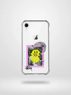 Стильный чехол на iPhone XR силиконовый STUSSY