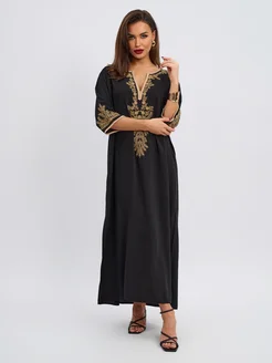 Туника пляжная домашняя одежда платье накидка парео