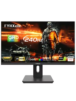 27-дюймовый игровой монитор FY27QH-Pro, IPS, QHD, 2K, 240 Гц, плоский черный, с возможностью регулировки высоты и поворота FYHXele 240315691 купить за 37 108 ₽ в интернет-магазине Wildberries