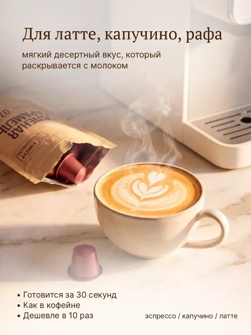 Вкусный кофе Капсулы для кофемашины кофе Nespresso Вкусный хит, вариант, фото 3