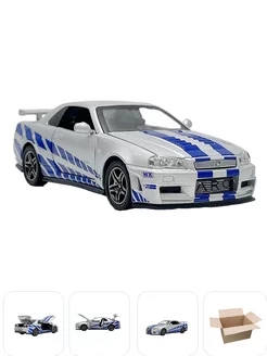 Машинка коллекционная Nissan Skyline GTR R34 1 32