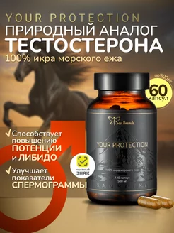 100% икра морского ежа. Your Protection. 60 капсул по 0,5 г