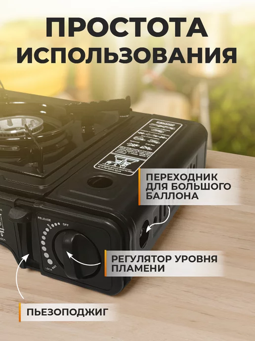 Classmark Газовая плита туристическая - походная плитка, вариант, фото 3