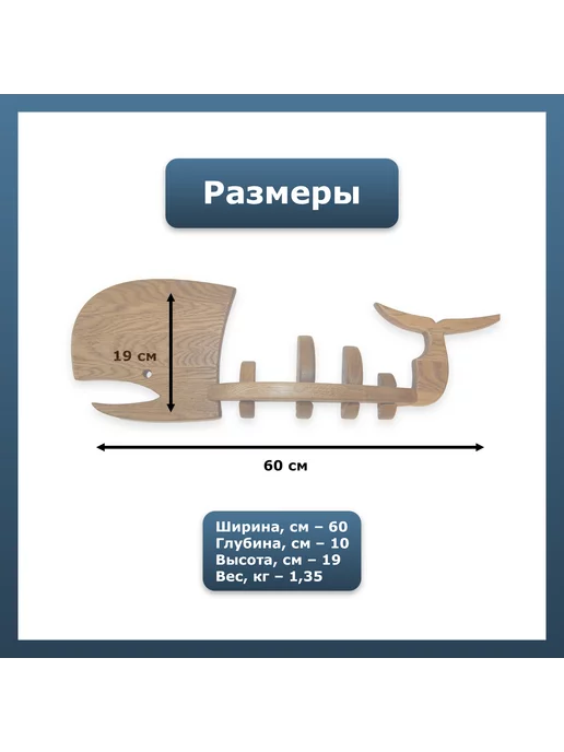 Мастерская StolikPro Полка настенная Кит мини, розовый, фото 2