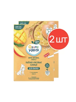 Каша пшённо-рисовая безмолочная с кусочками манго 200г 2 шт ФрутоНяня 240377773 купить за 684 ₽ в интернет-магазине Wildberries