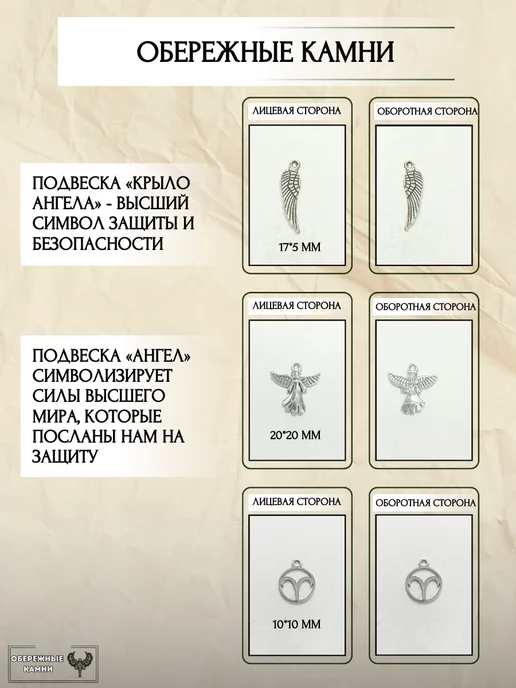 Обережные Камни Брелок для ключей с камнями Овен оберег Ангел, фиолетовый, фото 5