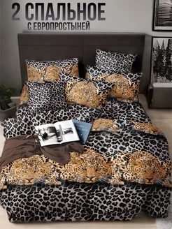 Постельное белье 2 спальное комплект полисатин DELVIGA home collection 240451682 купить за 934 ₽ в интернет-магазине Wildberries