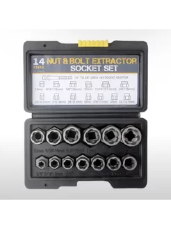 Набор головок экстракторов для поврежденных болтов