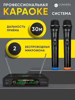 Караоке система с двумя микрофонами профессиональная Convees 240492981 купить за 2 956 ₽ в интернет-магазине Wildberries