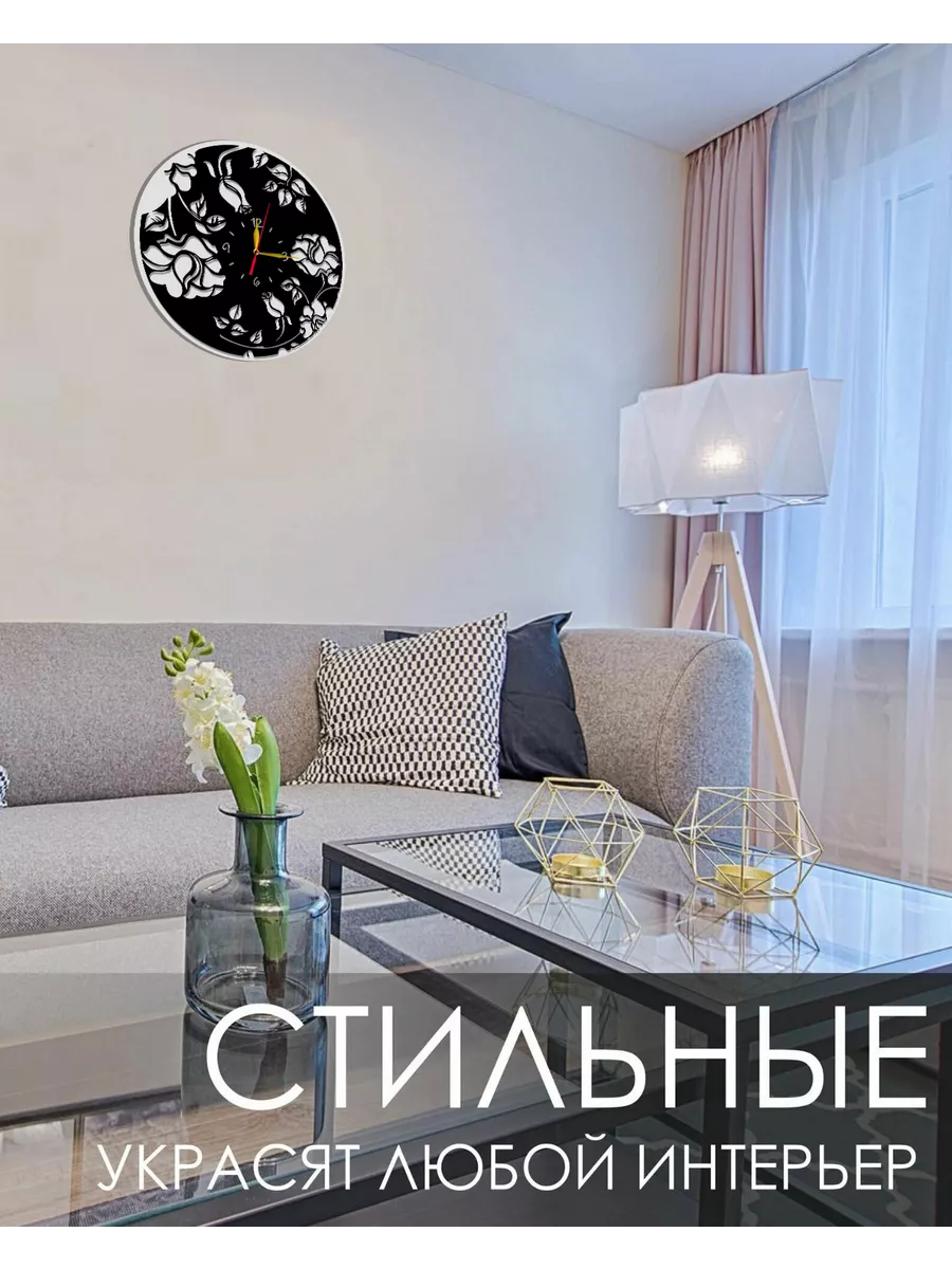 Настенные часы Розы — фото 3