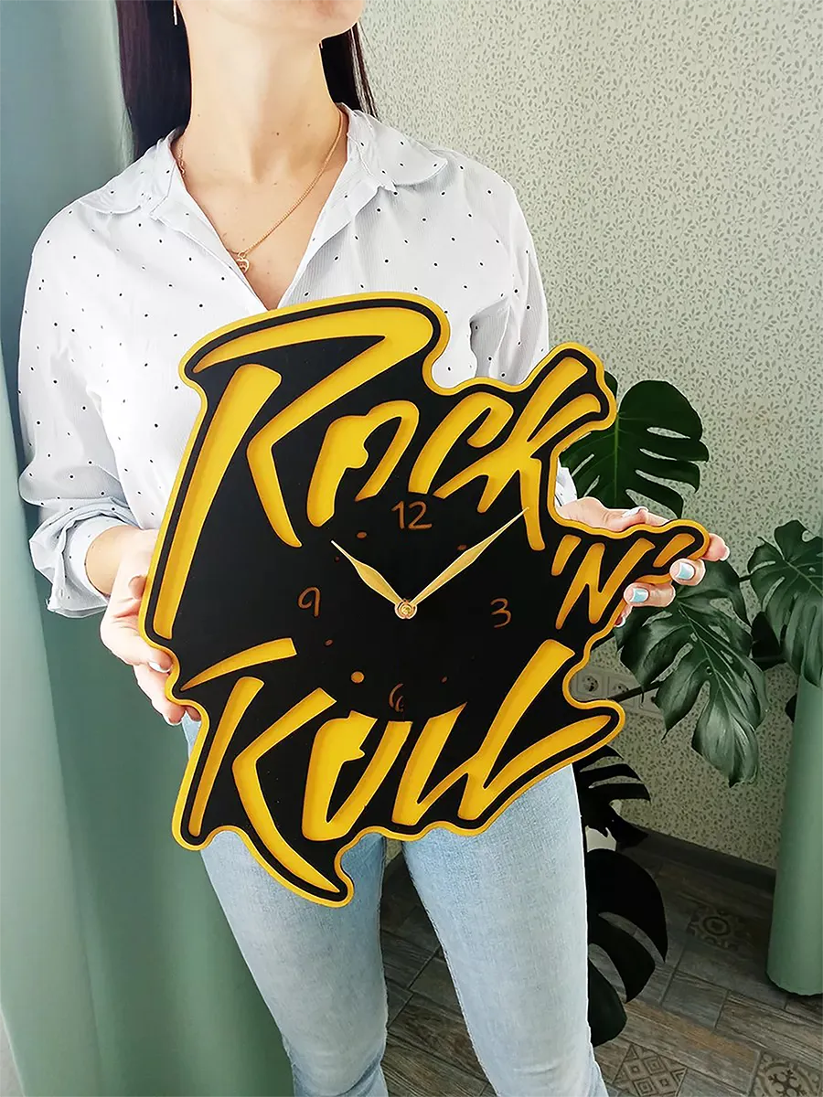 Настенные часы Рок-н-ролл, Rock and roll